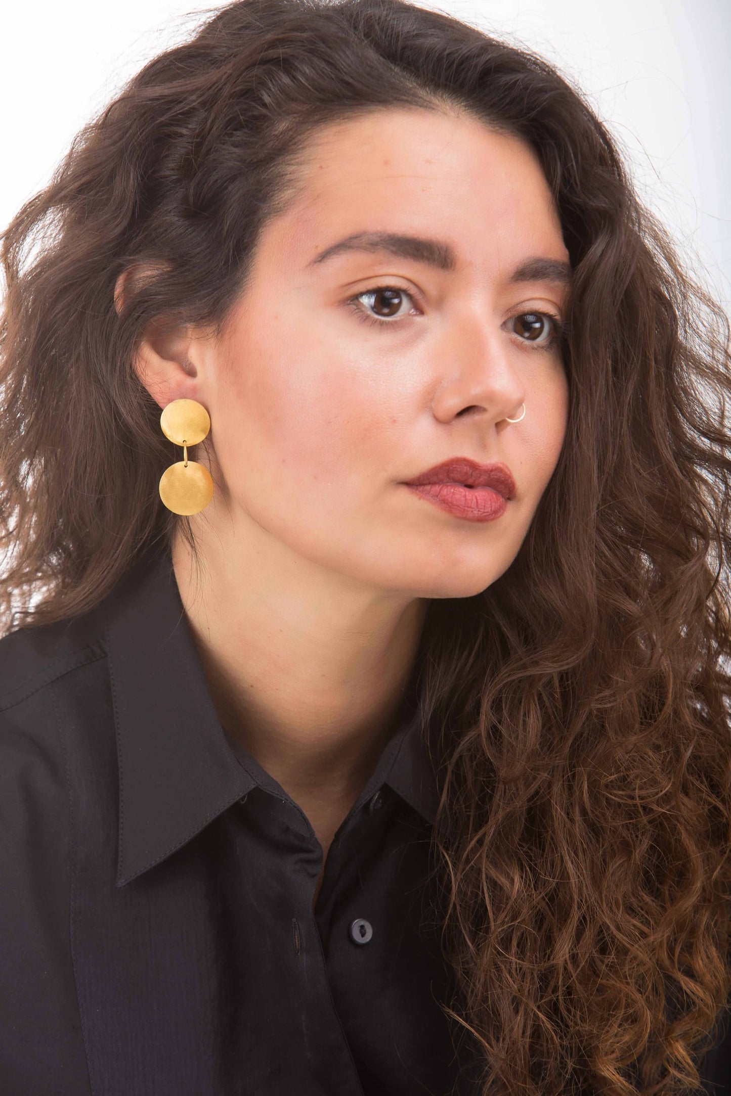 Earth Earrings Goldplated
