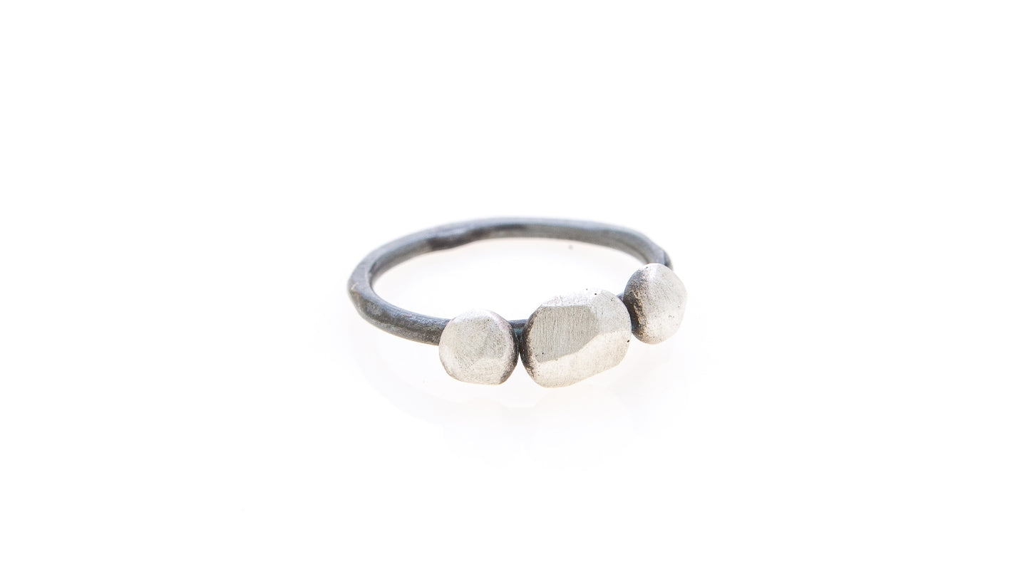 Silver 'facet' drops