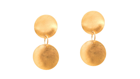 Earth Earrings Goldplated