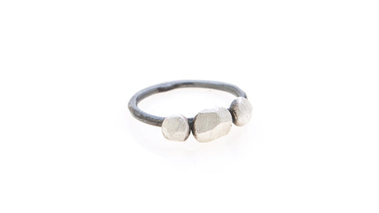 Silver 'facet' drops